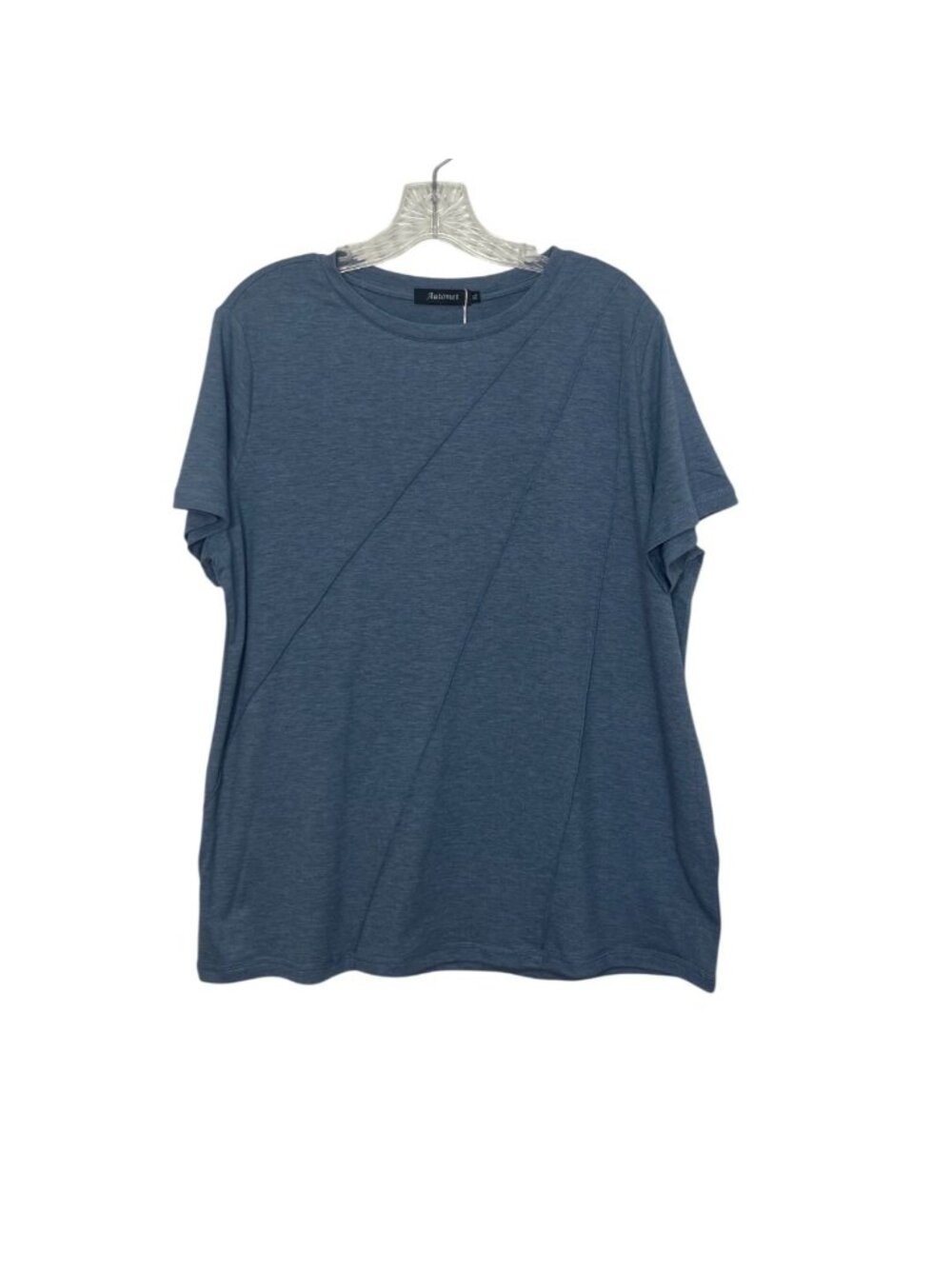 Automet‎ Short Sleeve Crew Neck Shirt Top XL Blue New